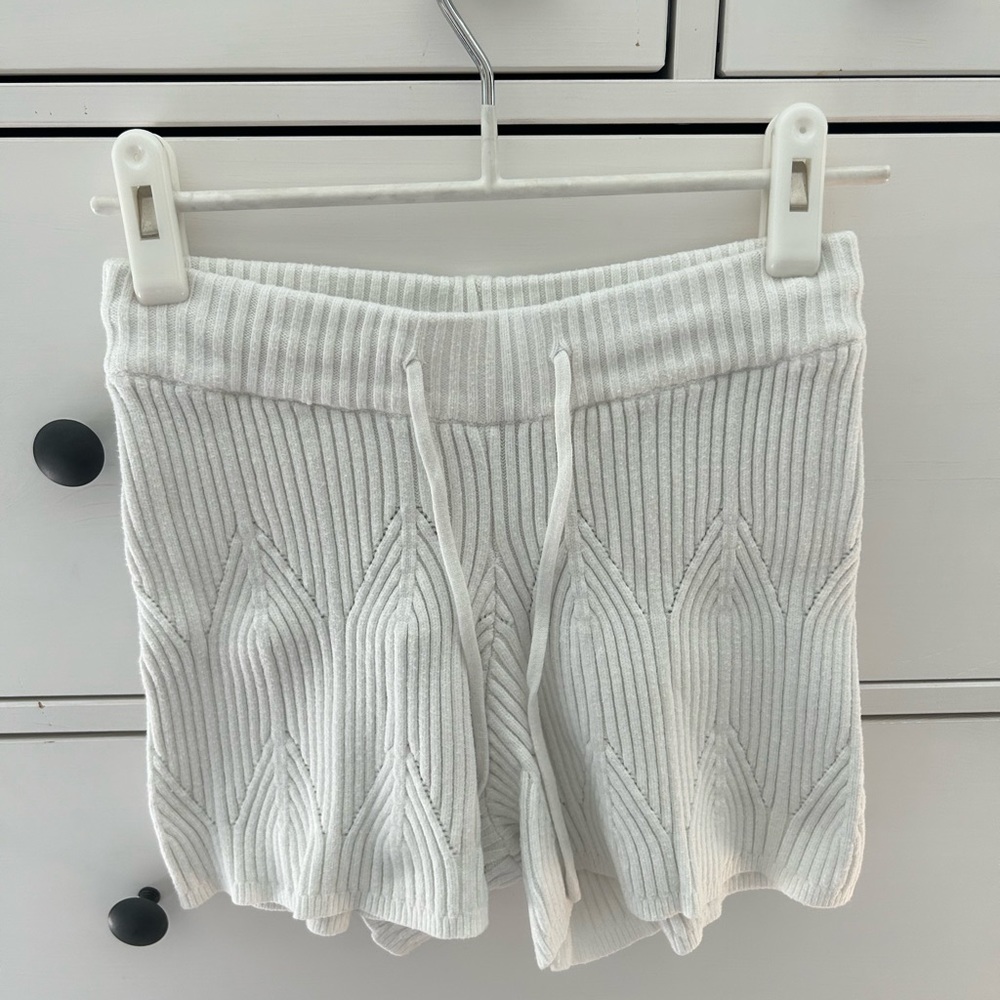 Grey Bandit Knit Sweater Shorts